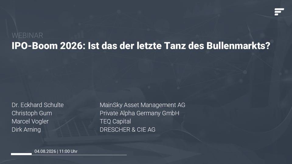 IPO-Boom 2026: Ist das der letzte Tanz des Bullenmarkts?